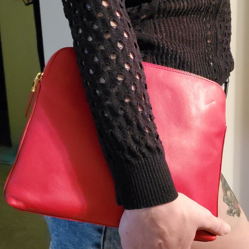 India Hicks - London Leather Clutch/Cosmetic Bag